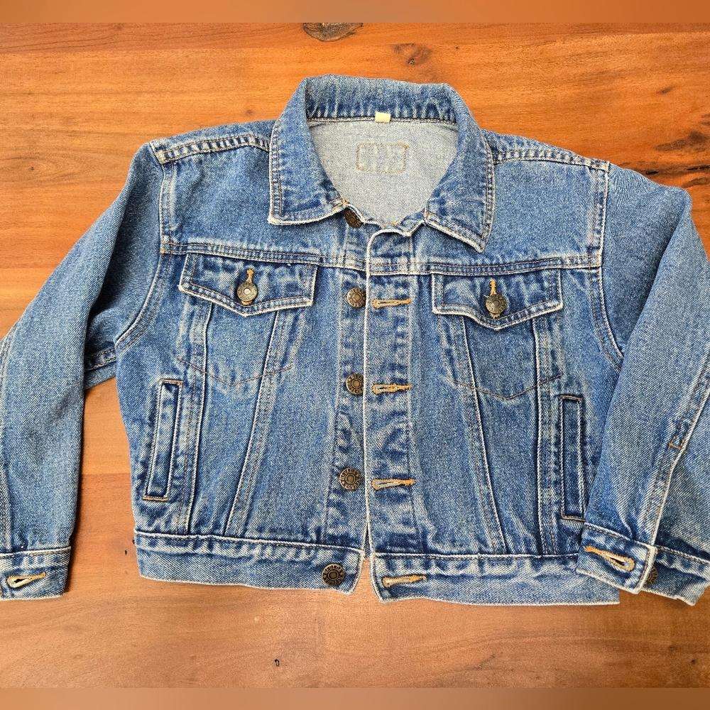 Classic VINTAGE kids Blue Denim Jacket